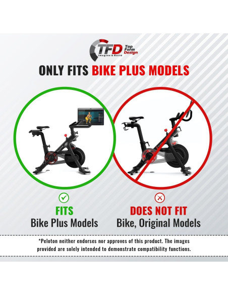 Bandeja Soporte TFD Sidewinder+ para Peloton Bike Plus - Negro