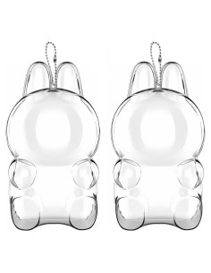 Funda Protectora Acrílica Labubu Paquete de 2 - 8x9x15.5 cm