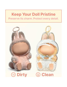 Funda Protectora Acrílica Labubu Paquete de 2 - 8x9x15.5 cm 2