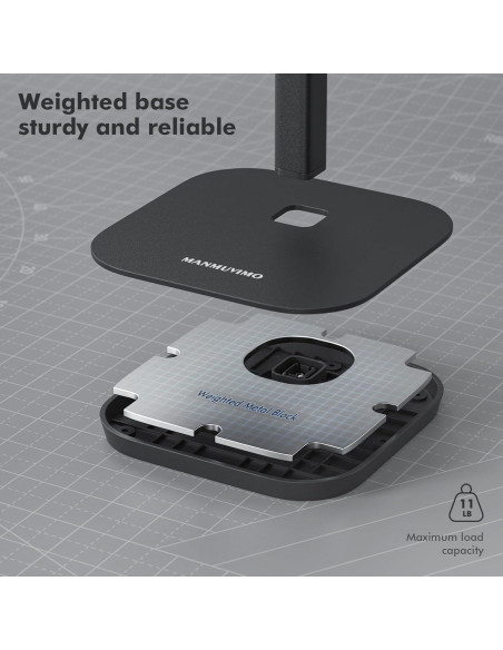 Soporte para Auriculares MANMUVIMO STAND.100 Aluminio Negro