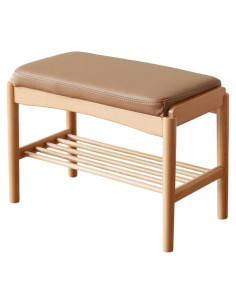 Banco de Zapatos de Madera Haya Wayshome 60x30x42 cm Natural