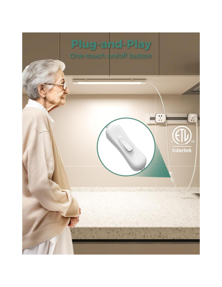 ASOKO Luz Bajo Gabinete 40.64 cm 700LM 4500K Blanco Diurno