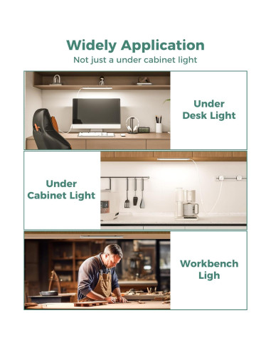 ASOKO Luz Bajo Gabinete 40.64 cm 700LM 4500K Blanco Diurno