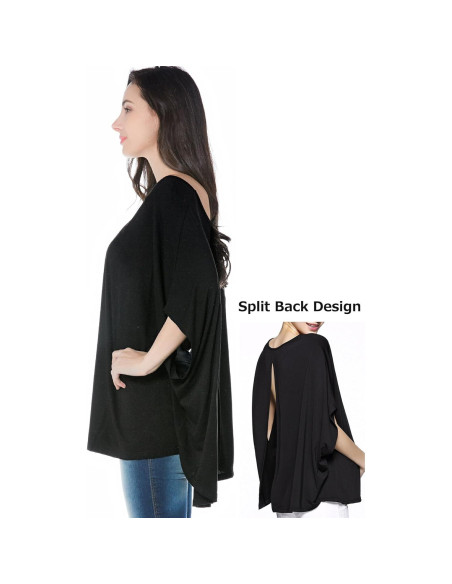 Poncho de Lactancia para Mujeres Smallshow - Talla Única Negro