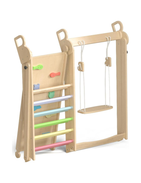 Gimnasio Interior Plegable BlueWood 4 en 1 para Niños 2+ Años