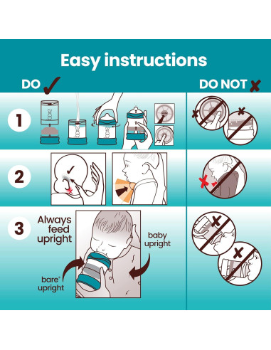 Botella Vertical Bittylab Bare Air-Free 113ml Anti-Reflujo