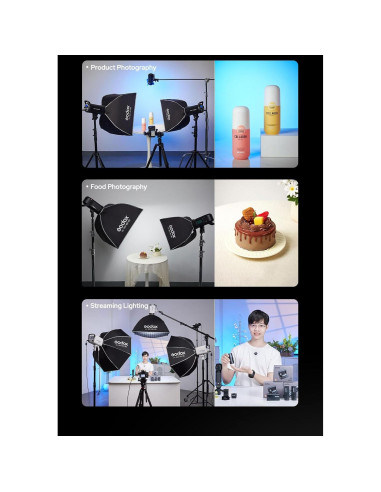 Godox Softbox UL-BOX-30x45cm con Montura Bowens y Difusores