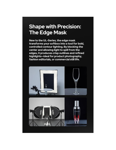 Godox Softbox UL-BOX-30x45cm con Montura Bowens y Difusores