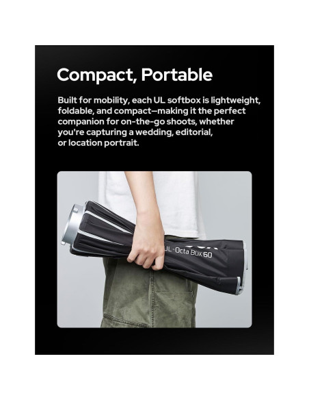 Godox Softbox UL-BOX-30x45cm con Montura Bowens y Difusores