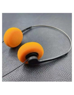 Auriculares Retro Naranja Labriciyon Estéreo Hi-Fi 32g
