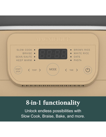 Olla Multiusos 6QT Indy Vac Programable 8 en 1 Antiadherente