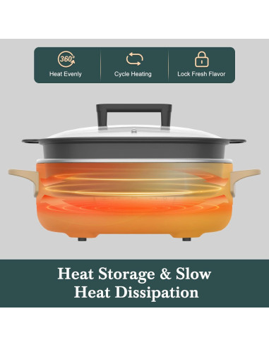 Olla Multiusos 6QT Indy Vac Programable 8 en 1 Antiadherente