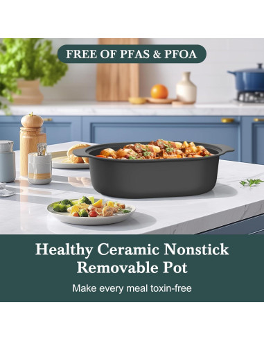 Olla Multiusos 6QT Indy Vac Programable 8 en 1 Antiadherente