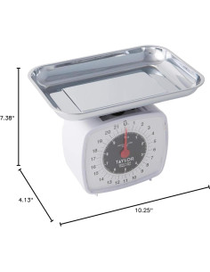 Escala de Cocina Analógica Taylor 10 kg con Bandeja Lavable 2