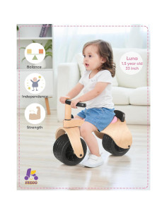 Bicicleta de Equilibrio KRIDDO de Madera para Bebés 1-3 Años 2
