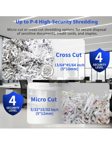 Trituradora Bonsaii C209-C Alta Seguridad 110 Hojas 22.7L