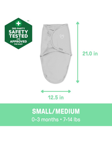 SwaddleMe Swaddle Original 2 Pzas Pequeño/Mediado 0-3 Meses