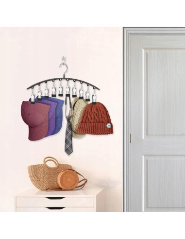 Perchas para Leggings Arkeiliy 2 Piezas con 10 Clips