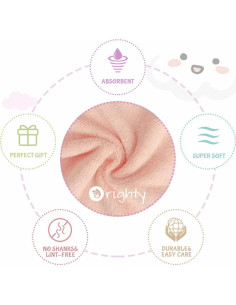 Paños de Eructo Orighty - 8 Unidades Microfibra Coral 30.5x40.6cm 2