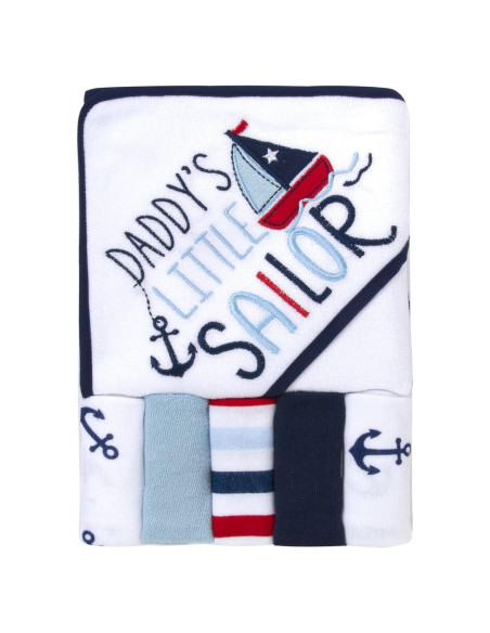 Conjunto de Toalla de Baño con Capucha Baby Essentials 6 Piezas