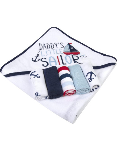 Conjunto de Toalla de Baño con Capucha Baby Essentials 6 Piezas