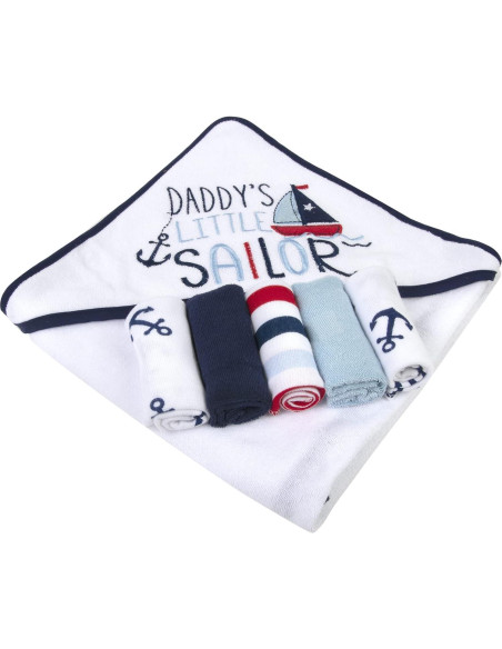 Conjunto de Toalla de Baño con Capucha Baby Essentials 6 Piezas