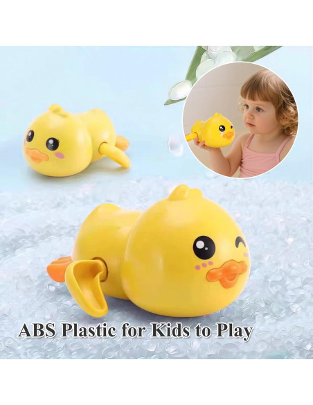 Juguetes de baño para bebés Gute - Patos nadadores a cuerda (3 unidades)