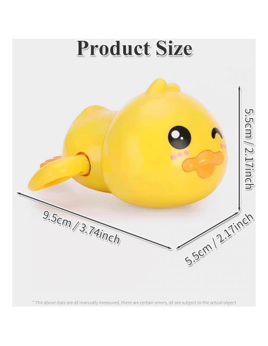 Juguetes de baño para bebés Gute - Patos nadadores a cuerda (3 unidades)