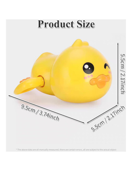 Juguetes de baño para bebés Gute - Patos nadadores a cuerda (3 unidades)