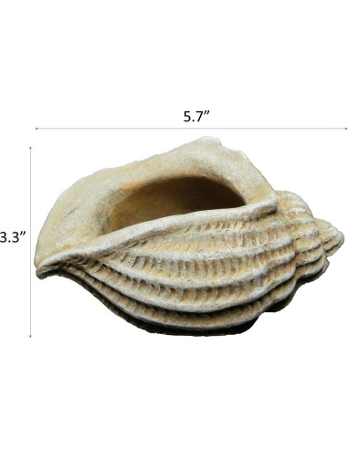 Maceta de Concreto Jagger Shell Classic Home 12.7x8.9x8 cm