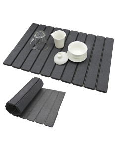 Mate de Secado Rápido RAIN SPIRIT 60x40 cm Gris Oscuro