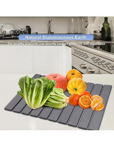 Mate de Secado Rápido RAIN SPIRIT 60x40 cm Gris Oscuro