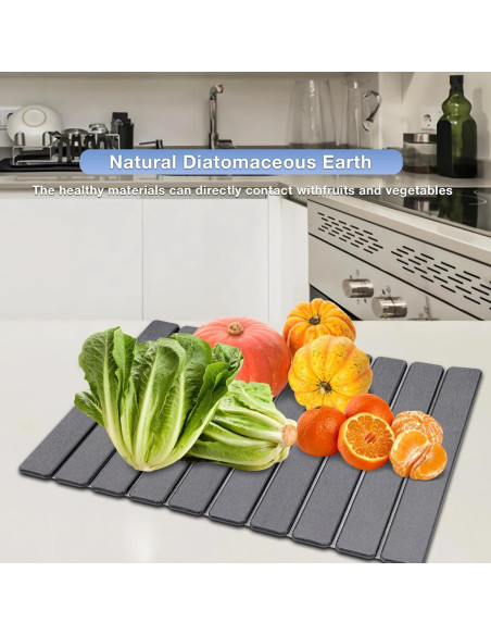 Mate de Secado Rápido RAIN SPIRIT 60x40 cm Gris Oscuro