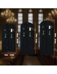 Bolsa de Ropa de Clero Unisex BOPBPO 60cm con Cruz Bordada 2