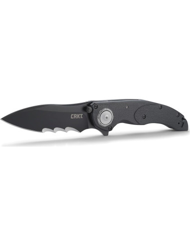 Cuchillo Plegable CRKT Linchpin 5406K con Serraciones Veff