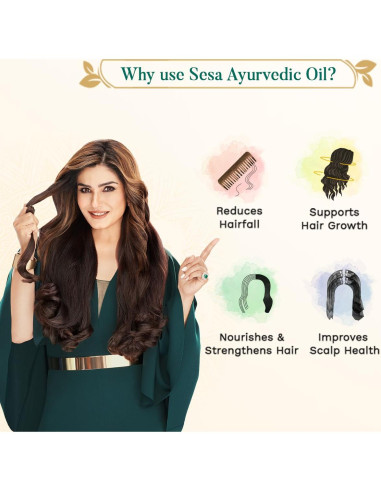 Aceite Capilar Ayurvédico SESA 100 ml - Bhringraj y 18 Hierbas