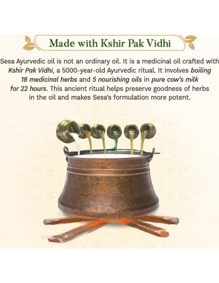 Aceite Capilar Ayurvédico SESA 100 ml - Bhringraj y 18 Hierbas