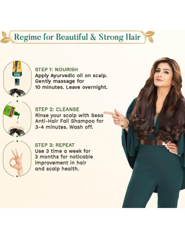 Aceite Capilar Ayurvédico SESA 100 ml - Bhringraj y 18 Hierbas