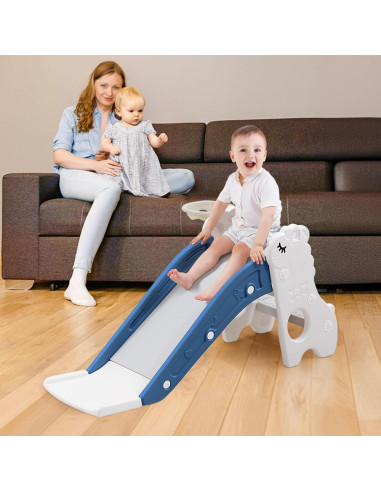 Tobogán Interior HAPPYMATY para Niños Pequeños con Aro