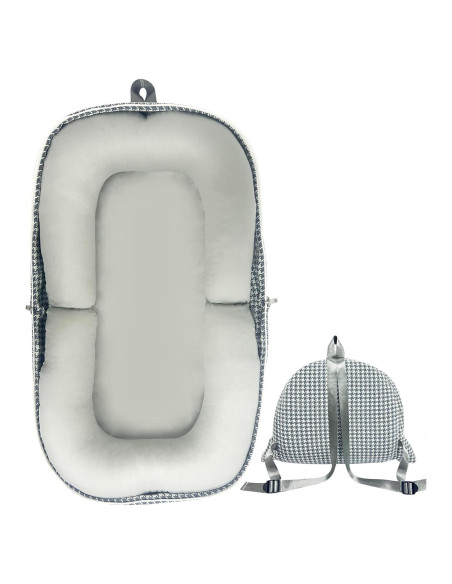 Cojín Plegable para Bebé UGRASEA Gris - Cuna Portátil 0-24 Meses