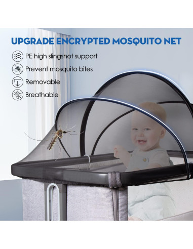 Cubierta de Cuna Beberoad Love Antimosquitos 99x56cm Negra