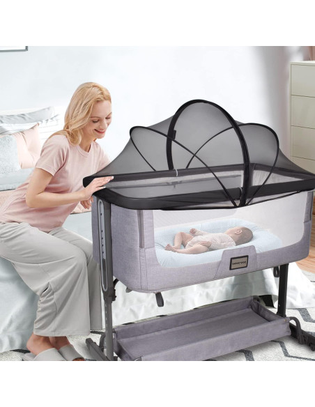 Cubierta de Cuna Beberoad Love Antimosquitos 99x56cm Negra