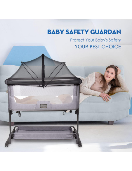 Cubierta de Cuna Beberoad Love Antimosquitos 99x56cm Negra