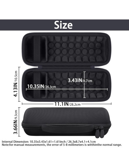 Funda Impermeable Khanka para Altavoz JBL Flip 7/6 - Negro
