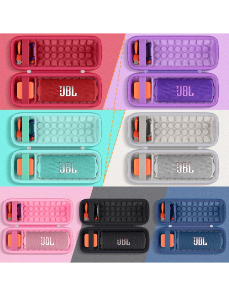 Funda Impermeable Khanka para Altavoz JBL Flip 7/6 - Negro