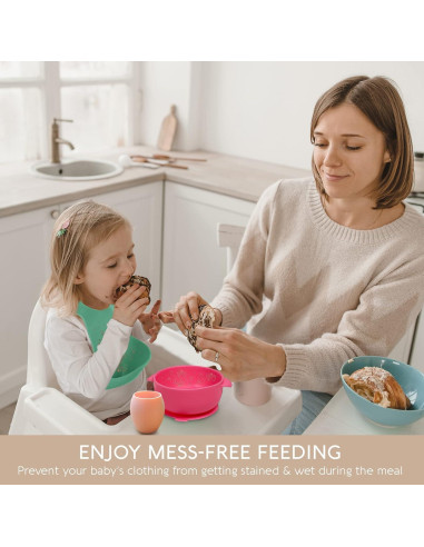 Babero de Silicona Sperric Ajustable Impermeable para Bebé