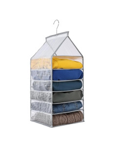 Organizador de Closet Colgante Surblue 6 Niveles Gris