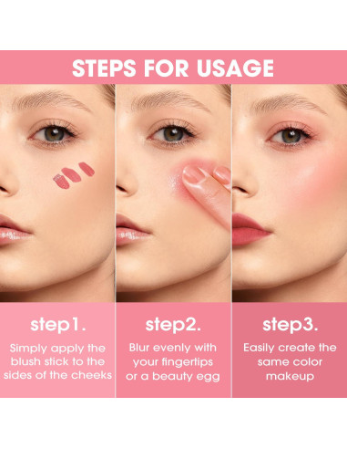 Rubor Líquido Jolilab 5 ml - Color 03 Susurro Rosa Nude