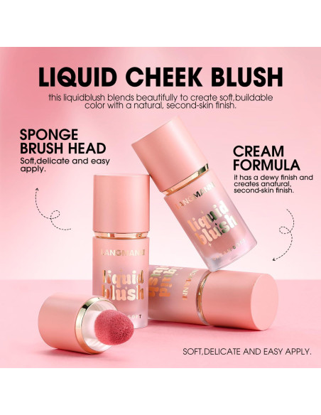 Rubor Líquido Jolilab 5 ml - Color 03 Susurro Rosa Nude