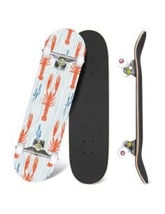 Patineta UHMLTCRBOD 31" x 8" 7 Capas Arce Doble Kick Concave